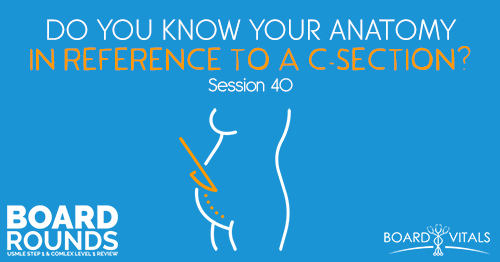 BR 40: Do You Know Your Anatomy in Reference to a C-Section?