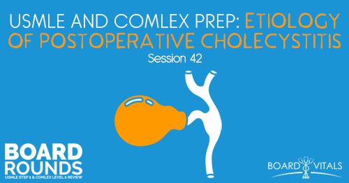 BR 42: USMLE and COMLEX Prep: Etiology of Postoperative Cholecystitis